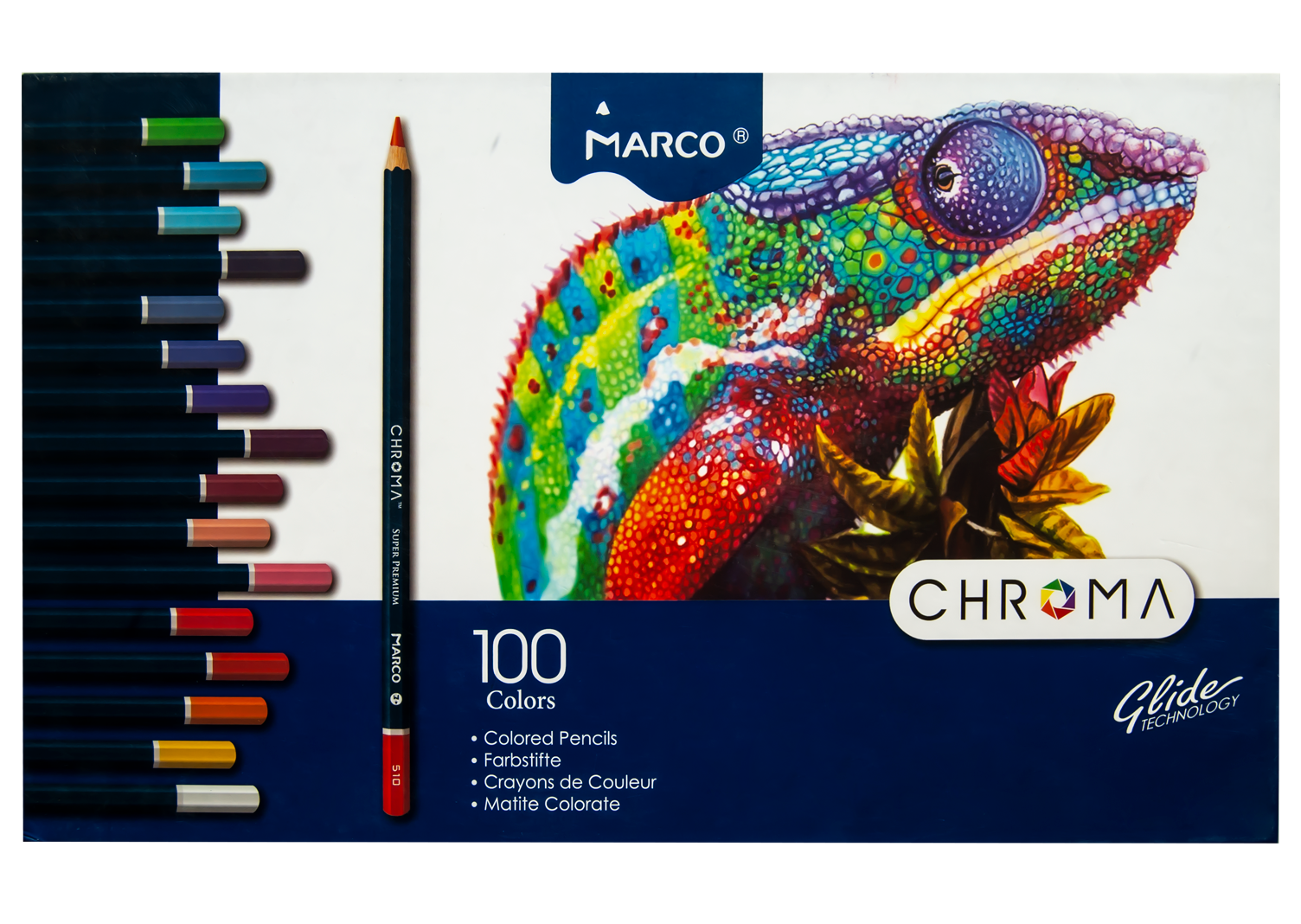Карандаши цветные 8010-100CB, набор из 100 цветов, коллекция